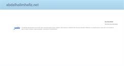 Desktop Screenshot of abdalhalimhafiz.net
